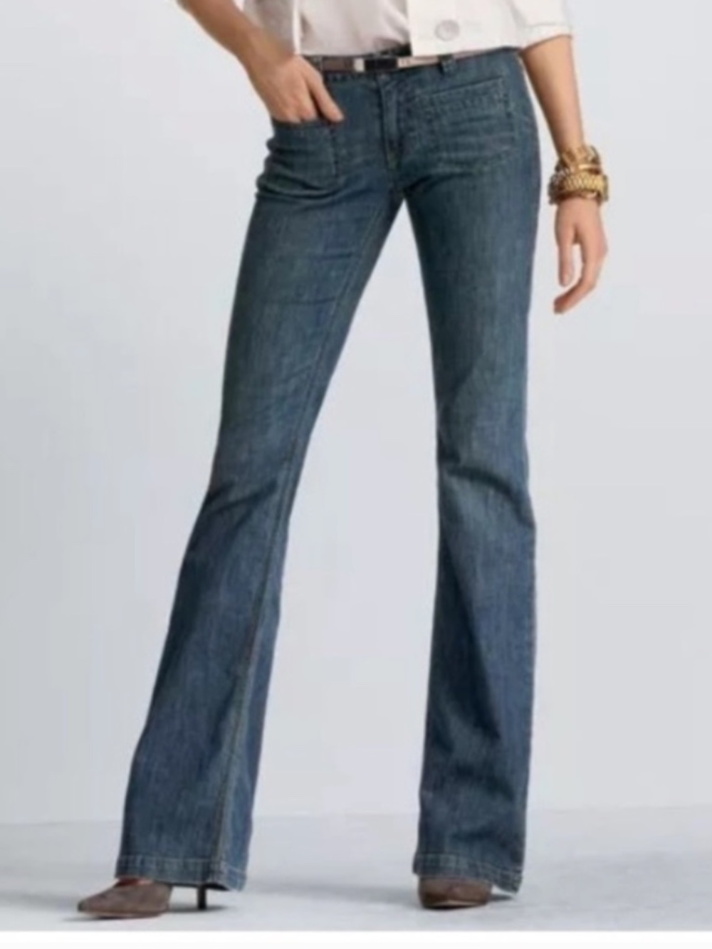 CAbi Mid Rise Wide Leg Trouser Jeans Style 183 - Sz 6
